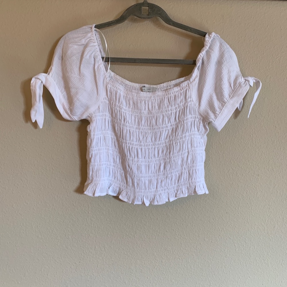Off-The-Shoulder White Crop